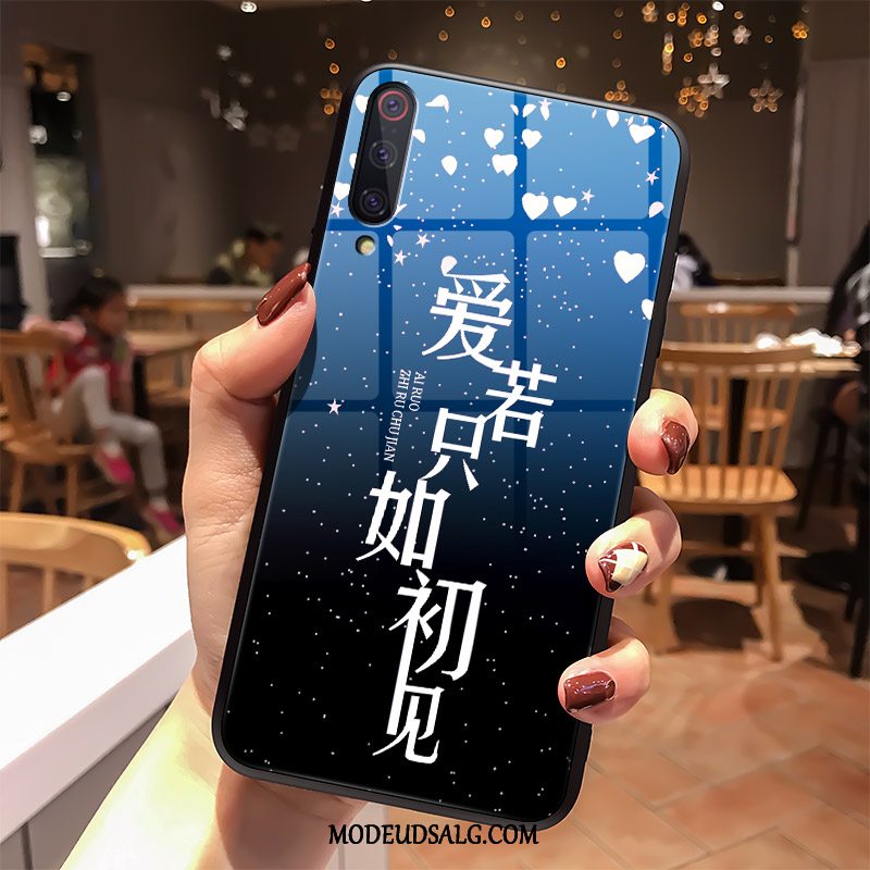 Xiaomi Mi 9 Etui Elskeren Blå Spejl Glas Af Personlighed