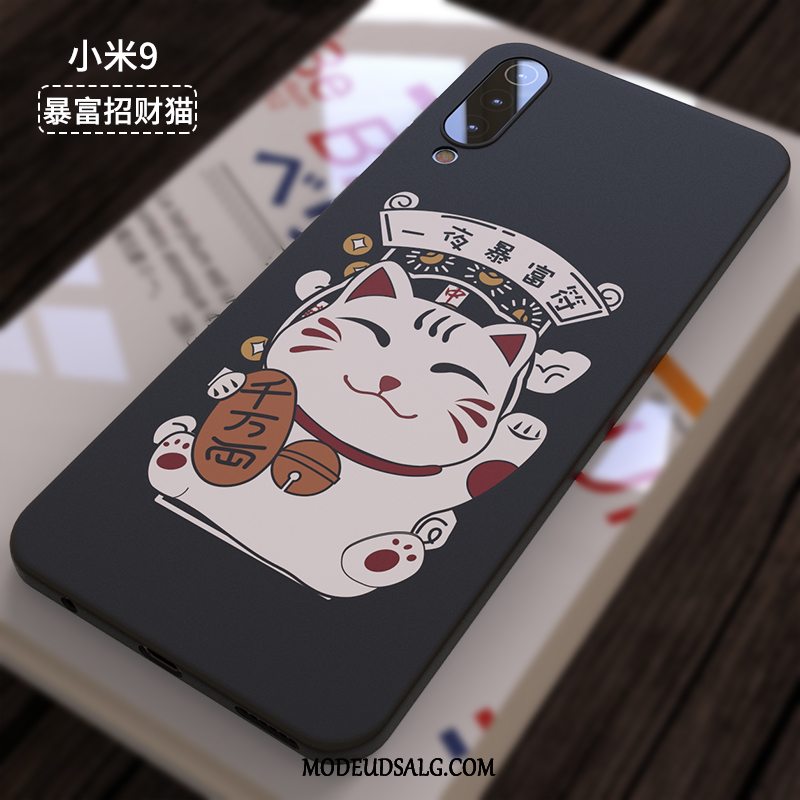 Xiaomi Mi 9 Etui Sort Smuk Kreativ Beskyttelse Nubuck