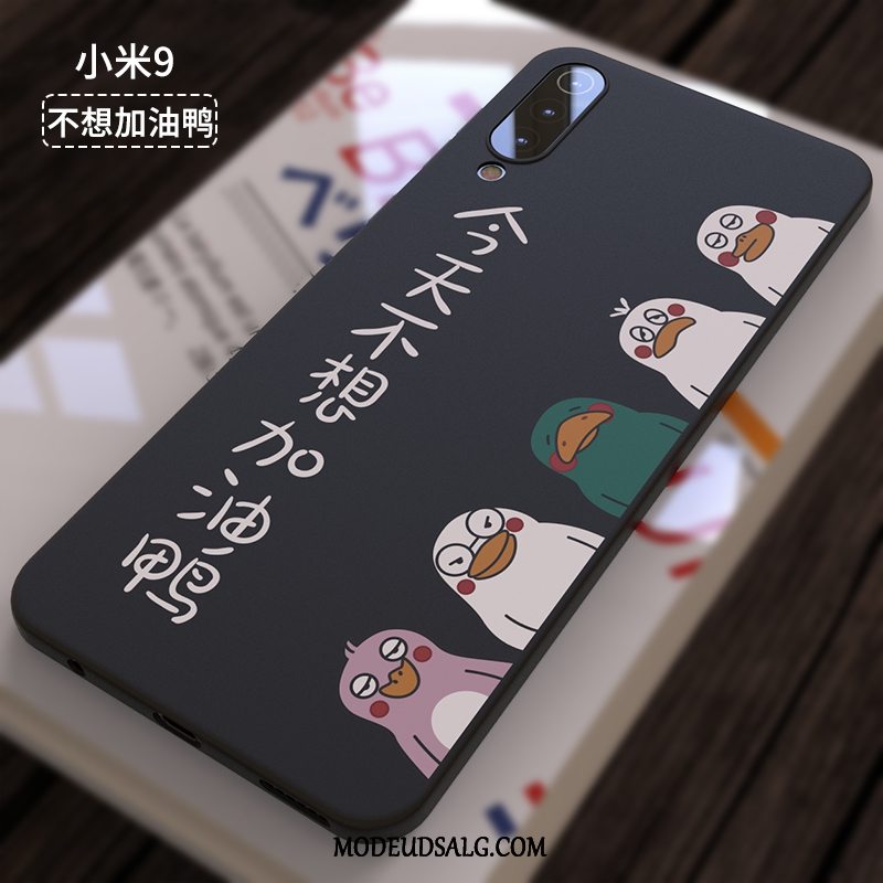 Xiaomi Mi 9 Etui Sort Smuk Kreativ Beskyttelse Nubuck