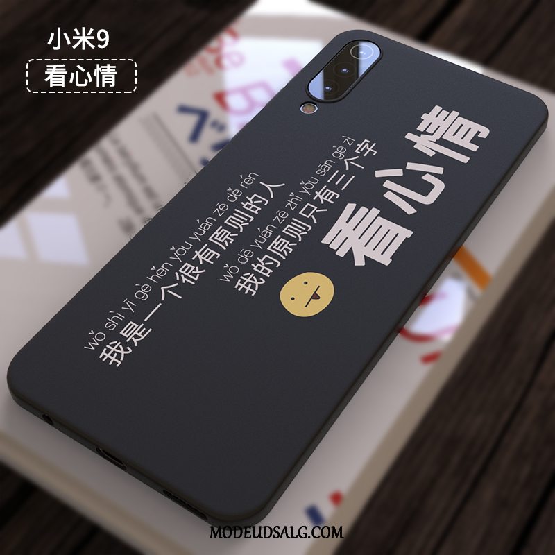 Xiaomi Mi 9 Etui Sort Smuk Kreativ Beskyttelse Nubuck