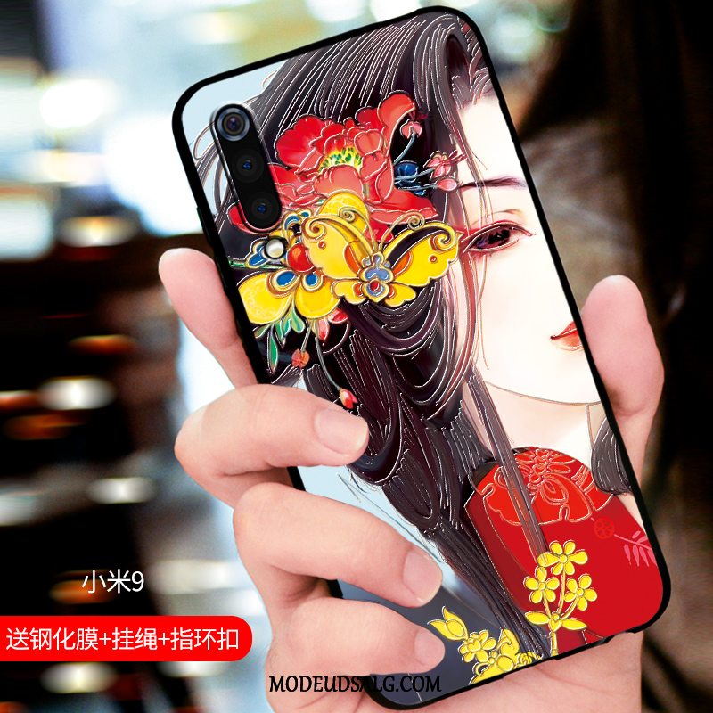 Xiaomi Mi 9 Etui Tilpas Net Red Blød Af Personlighed Relief