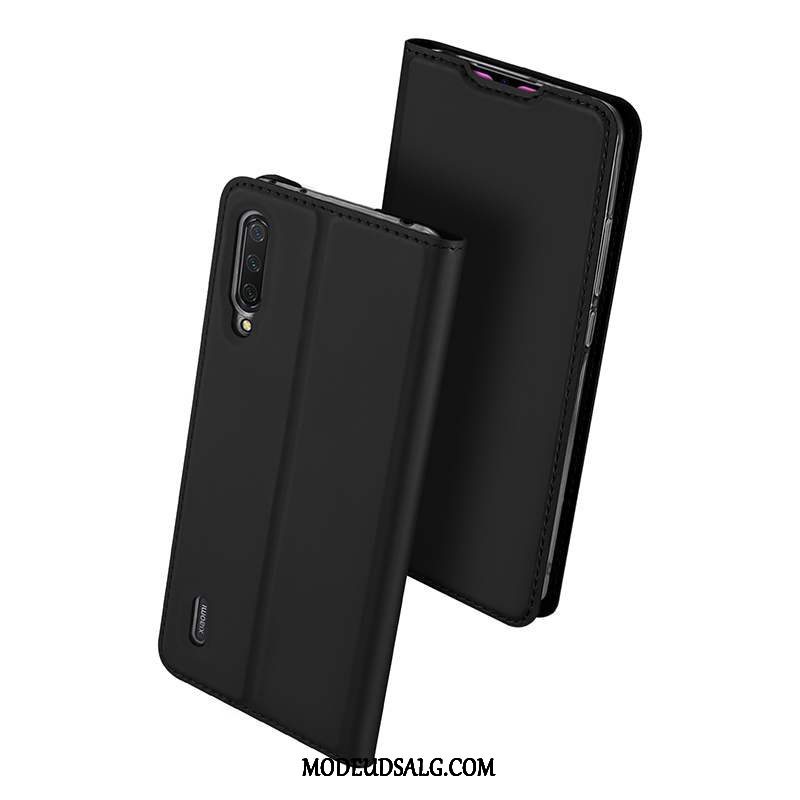 Xiaomi Mi 9 Lite Etui Anti-fald Blød Business Cover Sort