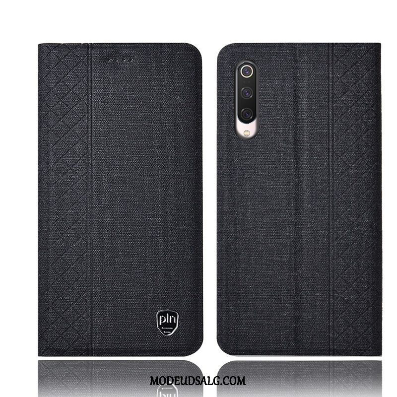 Xiaomi Mi 9 Lite Etui / Cover Bomuld Og Linned Alt Inklusive Folio Lædertaske