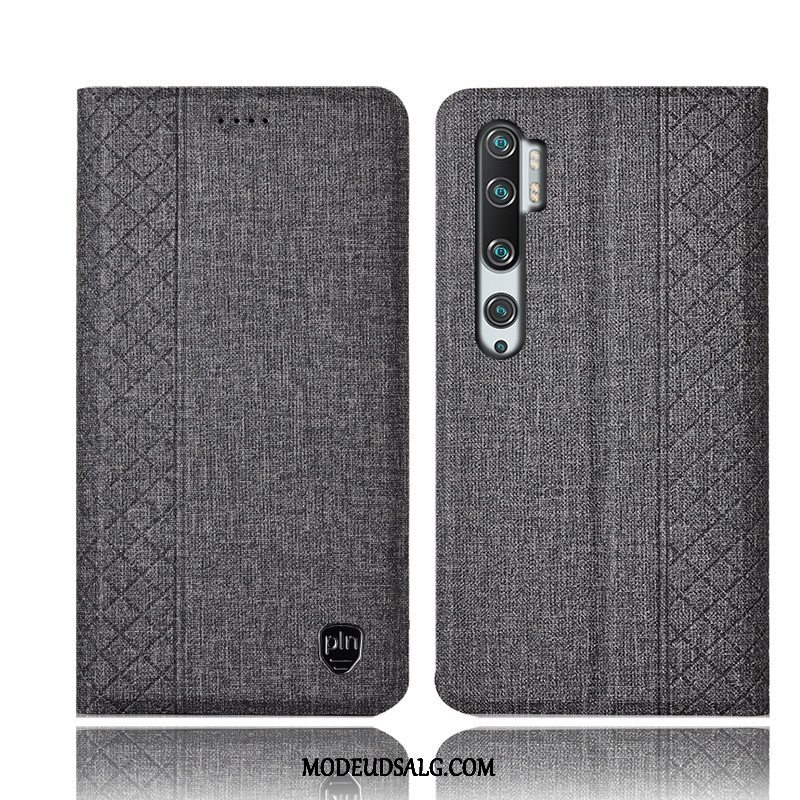 Xiaomi Mi 9 Lite Etui / Cover Bomuld Og Linned Alt Inklusive Folio Lædertaske