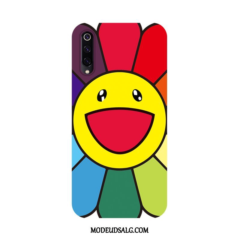 Xiaomi Mi 9 Lite Etui / Cover Hærdning Smuk Sol Blomster Net Red