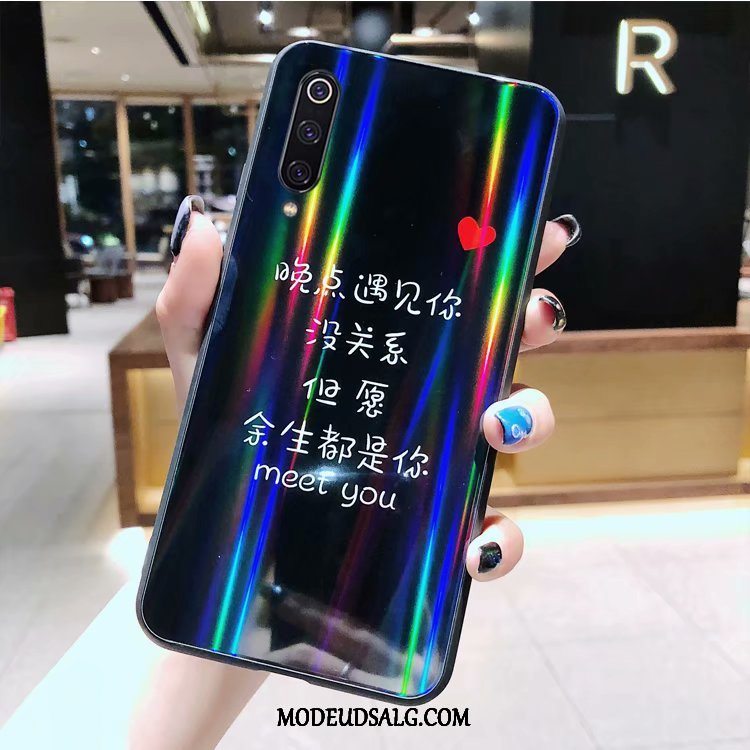 Xiaomi Mi 9 Lite Etui Lille Sektion Af Personlighed Mønster Sort Anti-fald