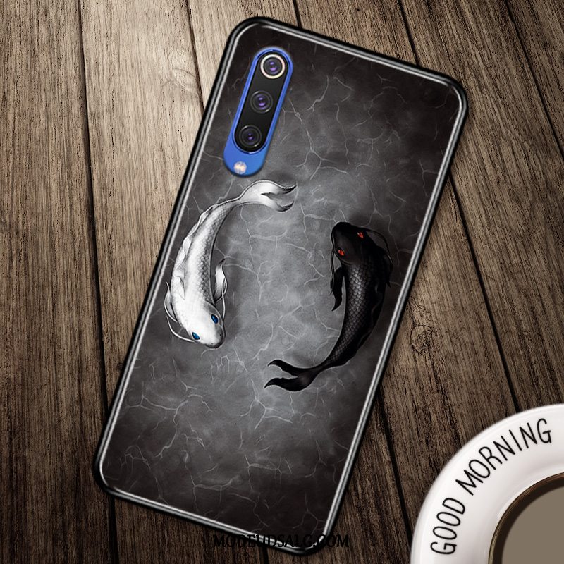 Xiaomi Mi 9 Se Etui / Cover Blå Kinesisk Stil Support Blød