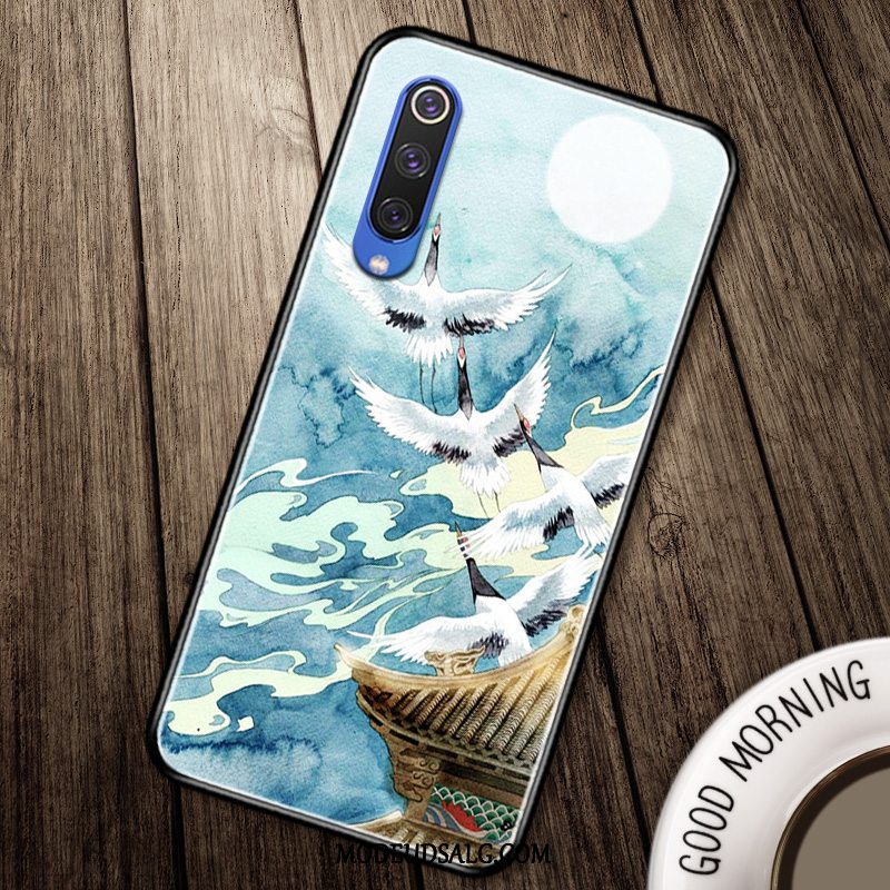 Xiaomi Mi 9 Se Etui / Cover Blå Kinesisk Stil Support Blød