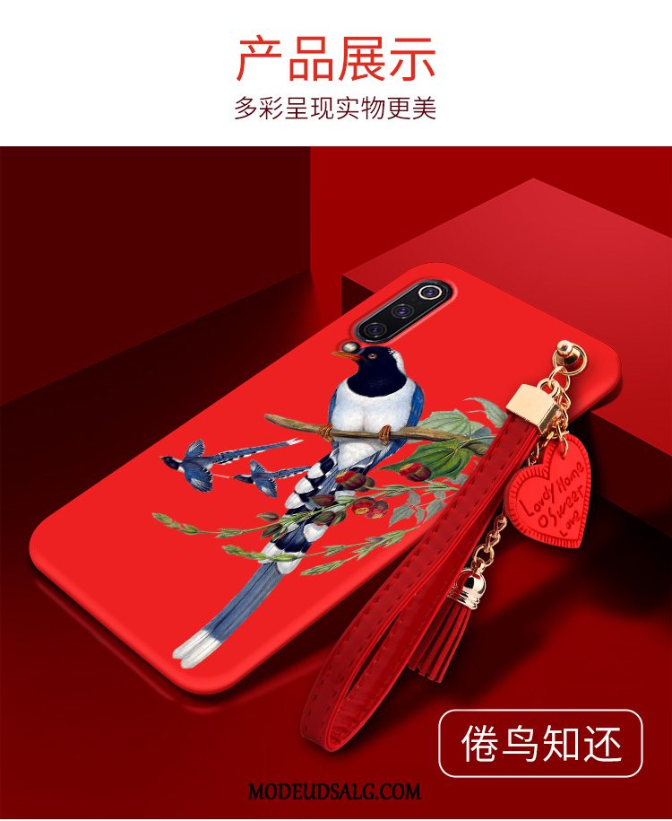 Xiaomi Mi 9 Se Etui / Cover Blød Fugl Stor Rød Kran