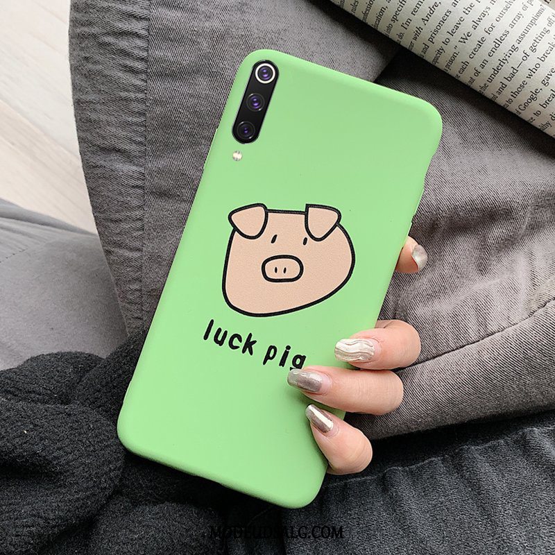 Xiaomi Mi 9 Se Etui Cover Cartoon Blød Tynd Grøn