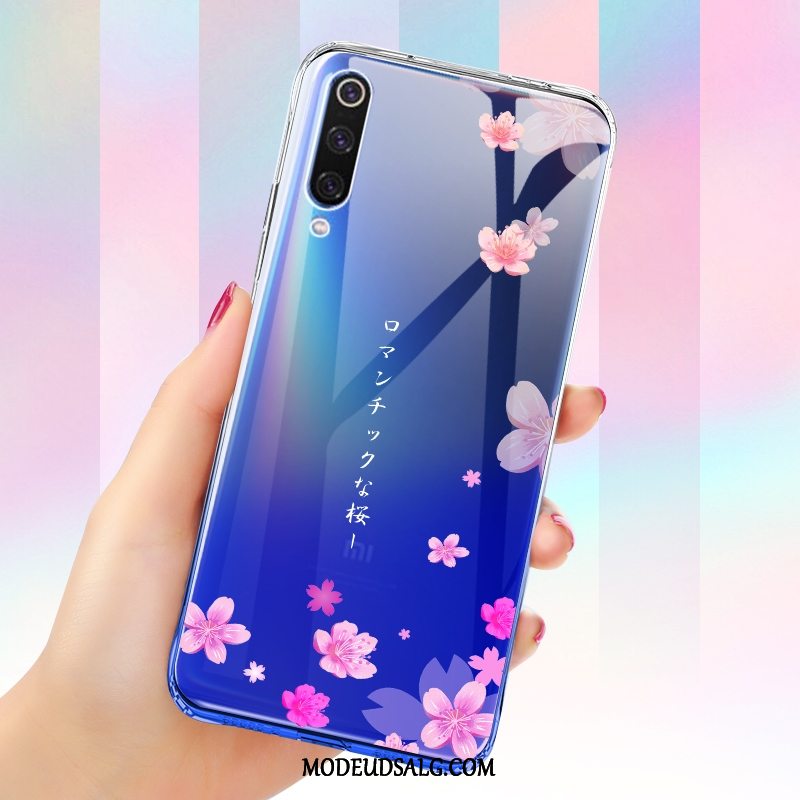 Xiaomi Mi 9 Se Etui Cover Lille Sektion Gradient Farve Blå Blød