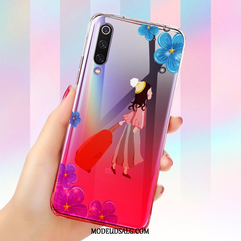 Xiaomi Mi 9 Se Etui Cover Lille Sektion Gradient Farve Blå Blød