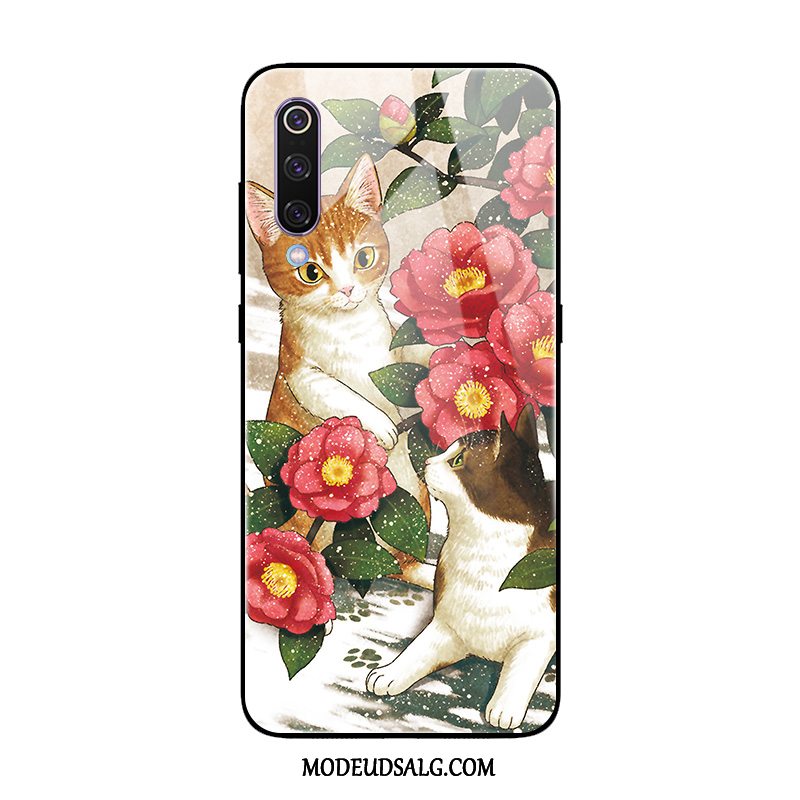 Xiaomi Mi 9 Se Etui Grøn Kat Spejl Cover Kunst