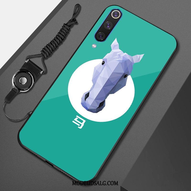 Xiaomi Mi 9 Se Etui Lille Sektion Relief Grøn Anti-fald Malet