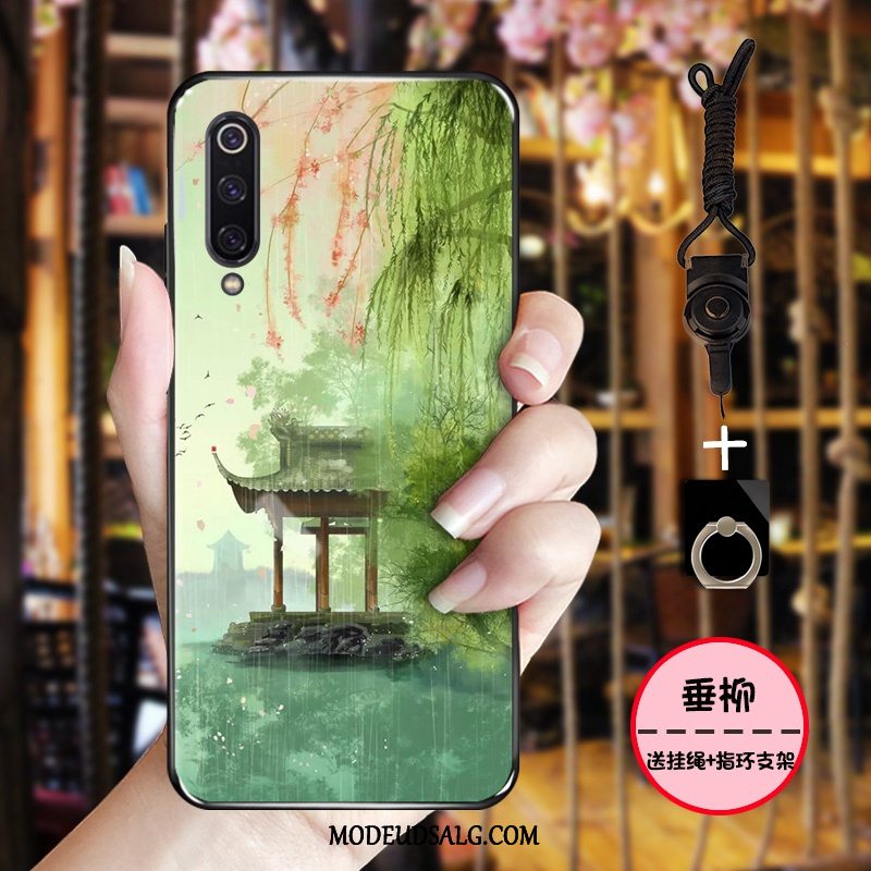 Xiaomi Mi 9 Se Etui Nubuck Vintage Cover Lille Sektion Hvid