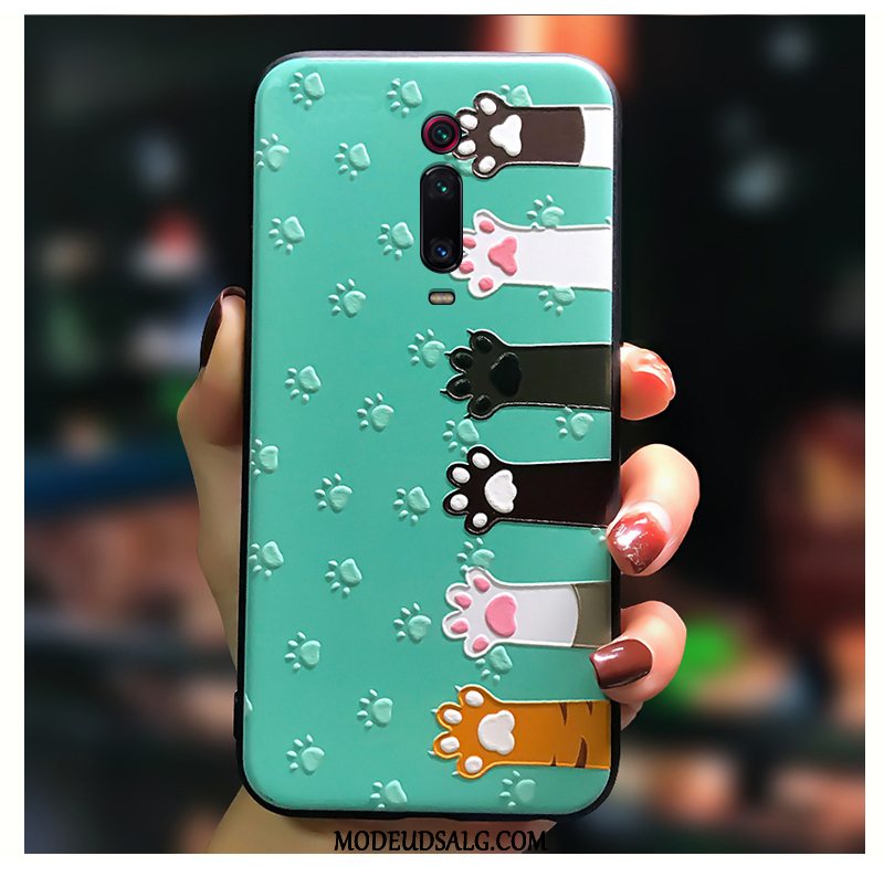 Xiaomi Mi 9t Etui / Cover Lyserød Alt Inklusive Relief Skridsikre Cartoon