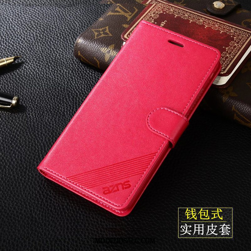 Xiaomi Mi 9t Etui Lædertaske Alt Inklusive Rød Clamshell Cover