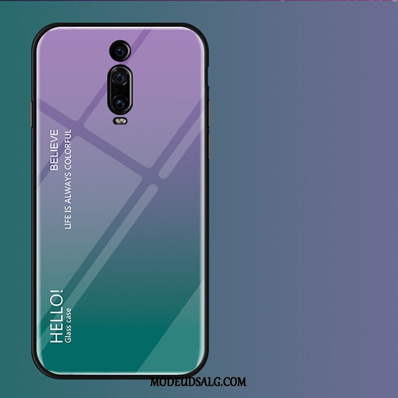 Xiaomi Mi 9t Pro Etui / Cover Lille Sektion Rød Glas Gradient Beskyttelse