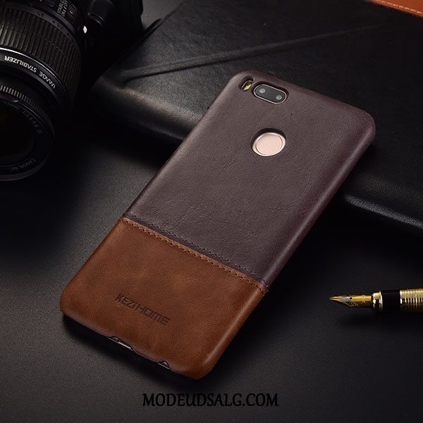 Xiaomi Mi A1 Etui Ægte Læder Beskyttelse Cover Tynd Trend