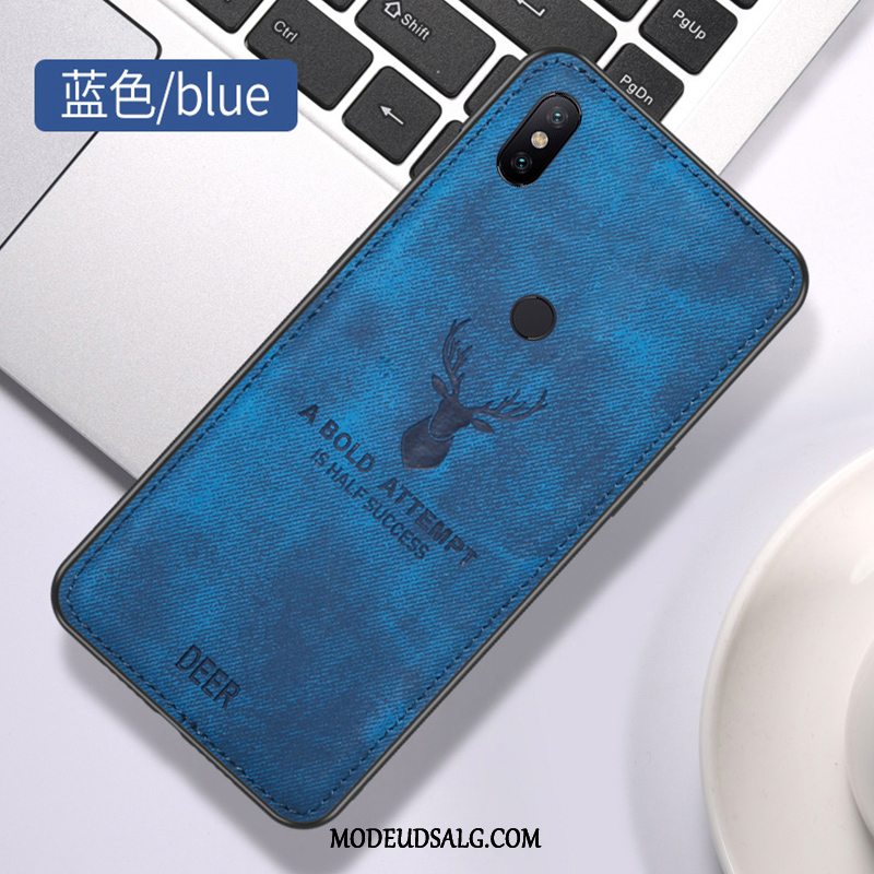 Xiaomi Mi A2 Etui / Cover Alt Inklusive Lille Sektion Membrane Blå Hængende Ornamenter