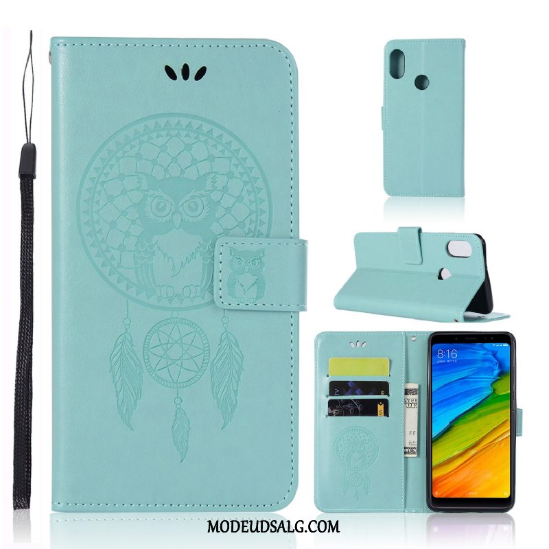 Xiaomi Mi A2 Etui Cover Anti-fald Folio Lædertaske Lille Sektion