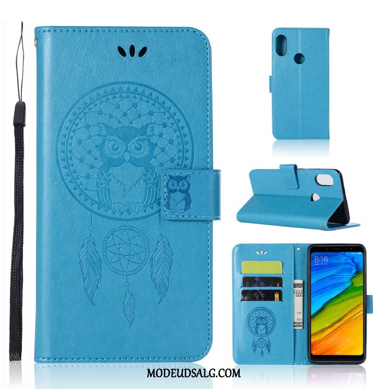 Xiaomi Mi A2 Etui Cover Anti-fald Folio Lædertaske Lille Sektion