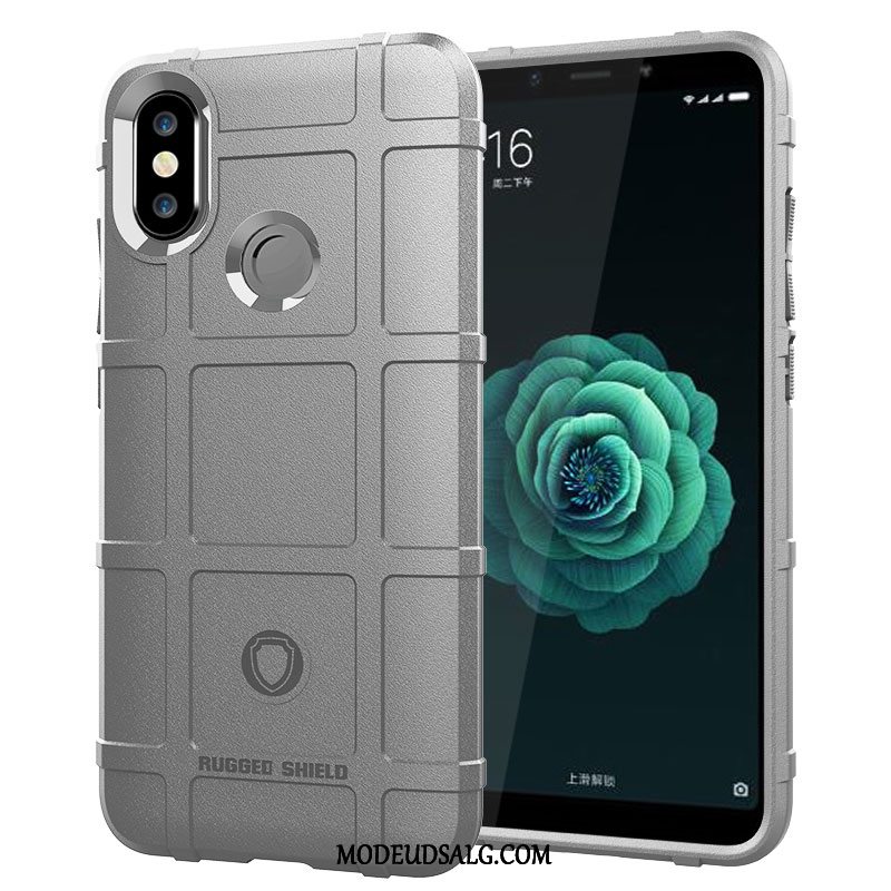 Xiaomi Mi A2 Etui / Cover Cyan Beskyttelse Lille Sektion Nubuck