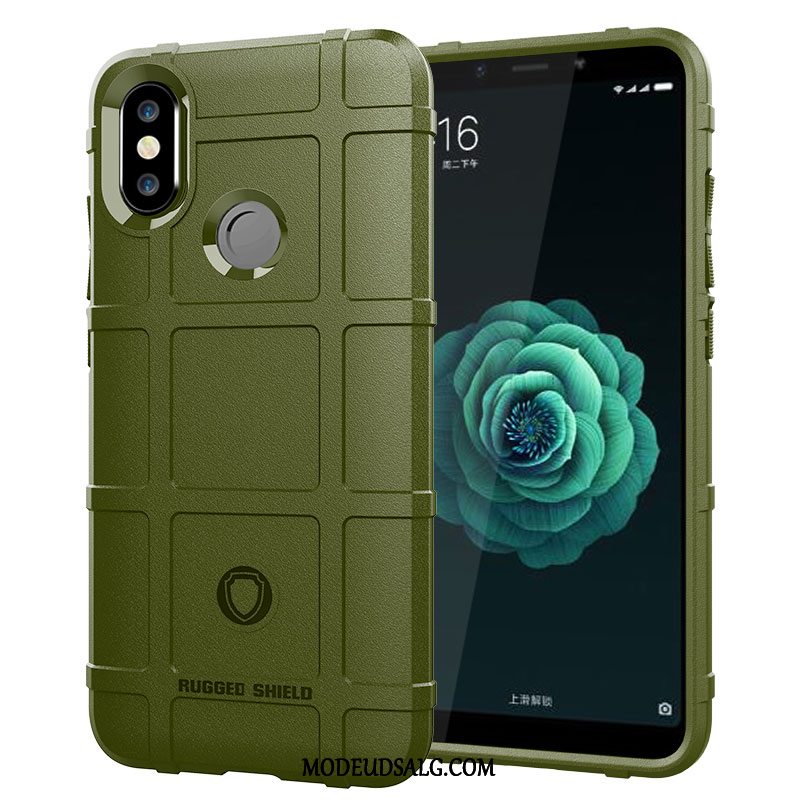 Xiaomi Mi A2 Etui / Cover Cyan Beskyttelse Lille Sektion Nubuck