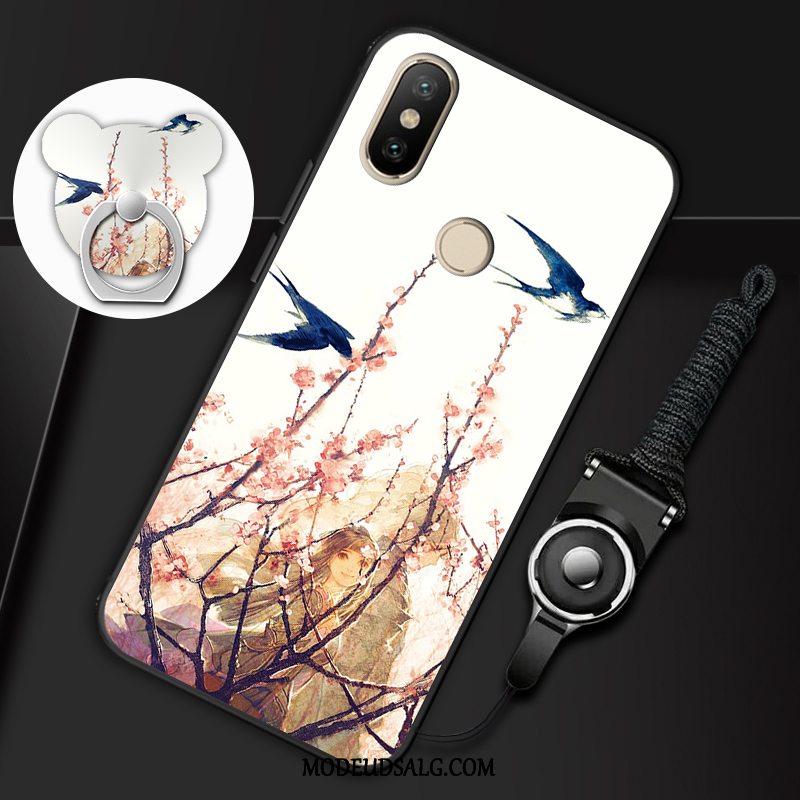 Xiaomi Mi A2 Etui / Cover Lille Sektion Trend Kreativ Support Hvid