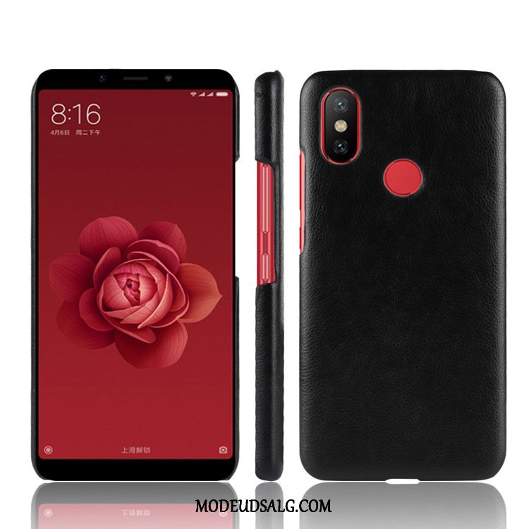 Xiaomi Mi A2 Etui / Cover Læder Anti-fald Litchi Lædertaske Mønster