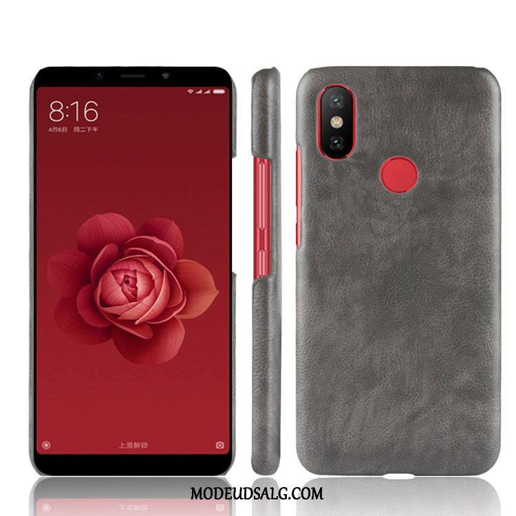 Xiaomi Mi A2 Etui / Cover Læder Anti-fald Litchi Lædertaske Mønster