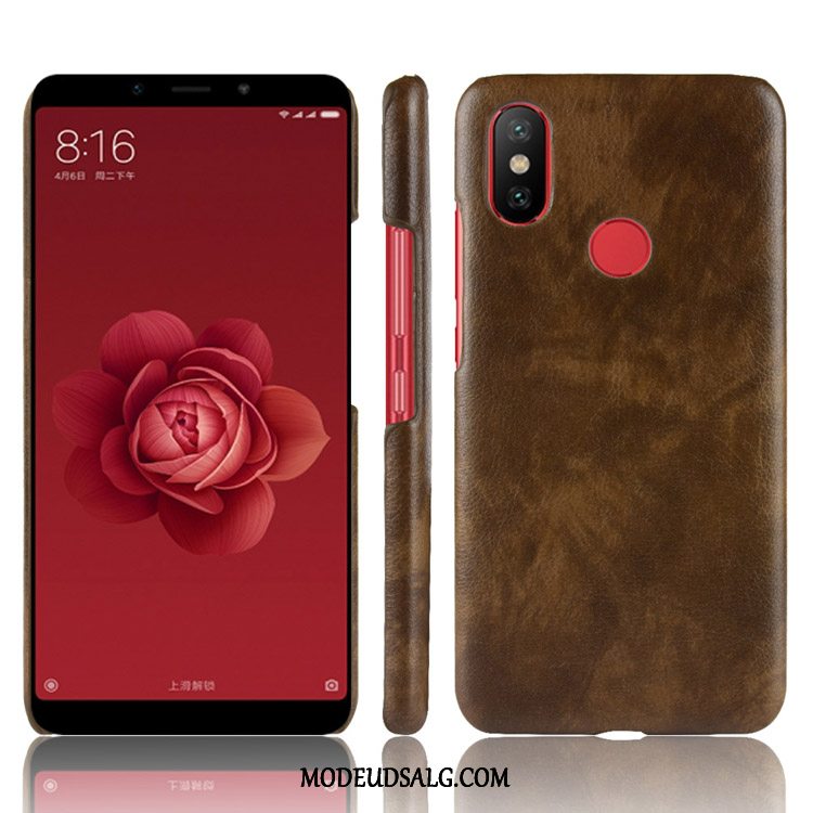 Xiaomi Mi A2 Etui / Cover Læder Anti-fald Litchi Lædertaske Mønster