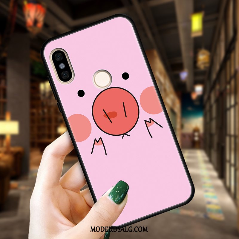 Xiaomi Mi A2 Etui / Cover Nubuck Anti-fald Gul Lille Sektion