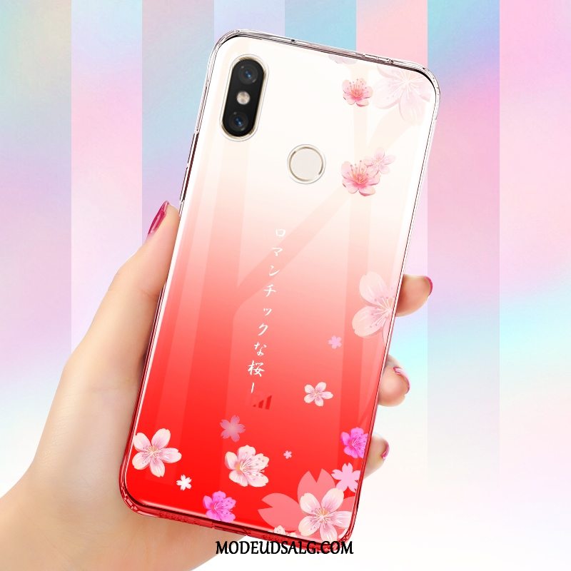 Xiaomi Mi A2 Etui Cover Rød Beskyttelse Anti-fald Gradient Farve