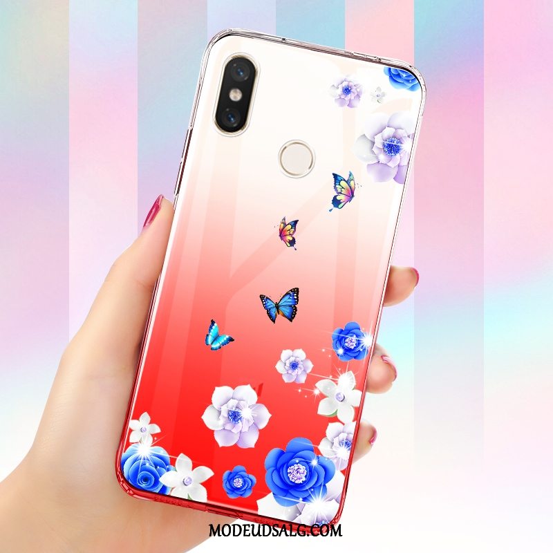 Xiaomi Mi A2 Etui Cover Rød Beskyttelse Anti-fald Gradient Farve