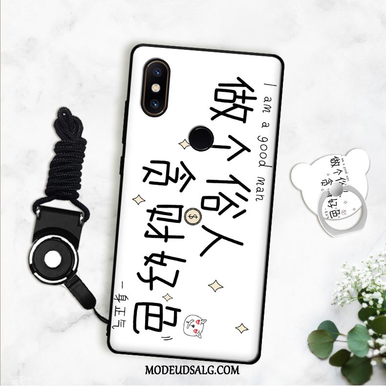 Xiaomi Mi A2 Etui / Cover Sort Silikone Beskyttelse Lille Sektion