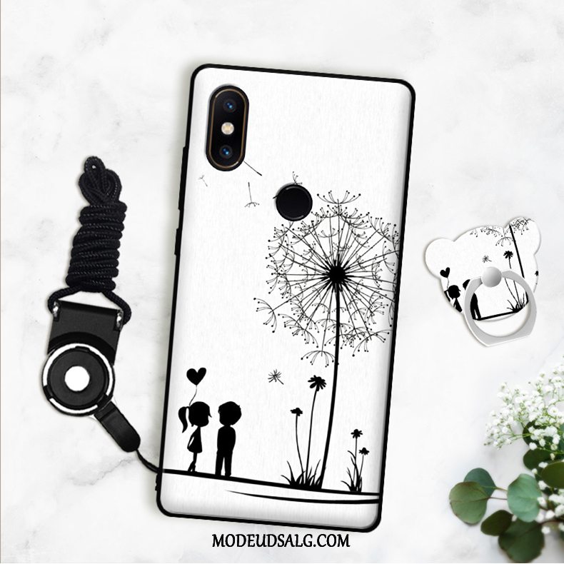 Xiaomi Mi A2 Etui / Cover Sort Silikone Beskyttelse Lille Sektion