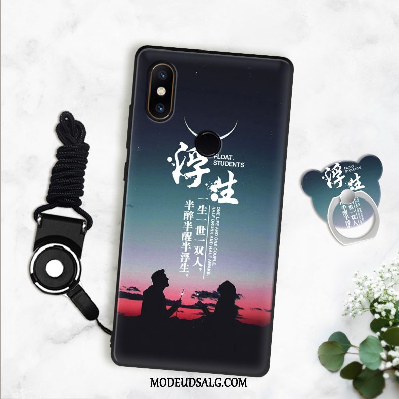 Xiaomi Mi A2 Etui / Cover Sort Silikone Beskyttelse Lille Sektion