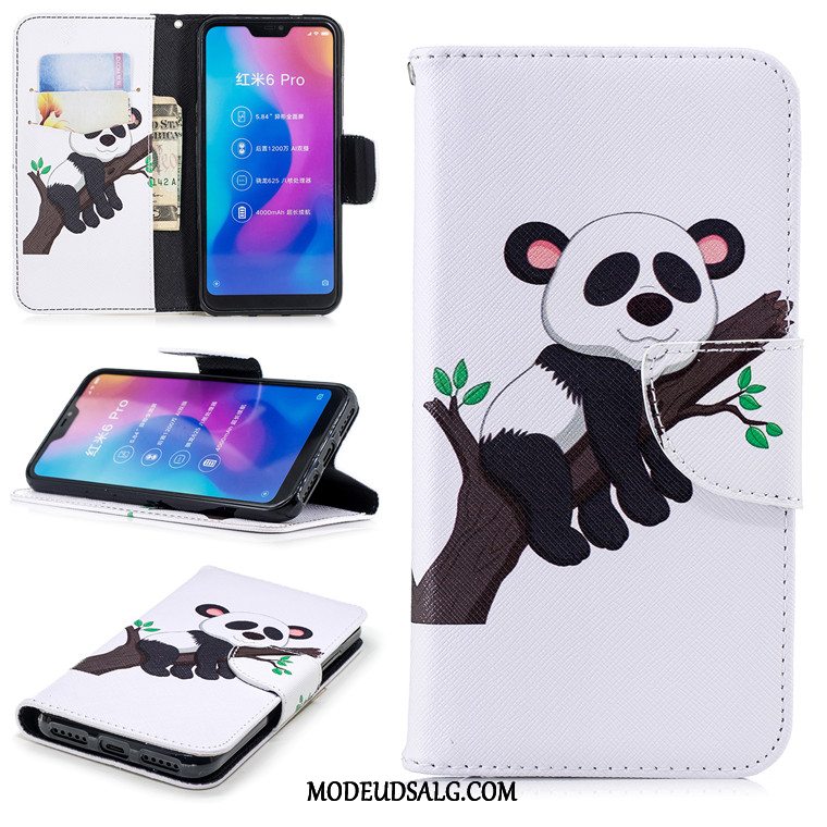 Xiaomi Mi A2 Etui Rød Lille Sektion Sort Cover Clamshell