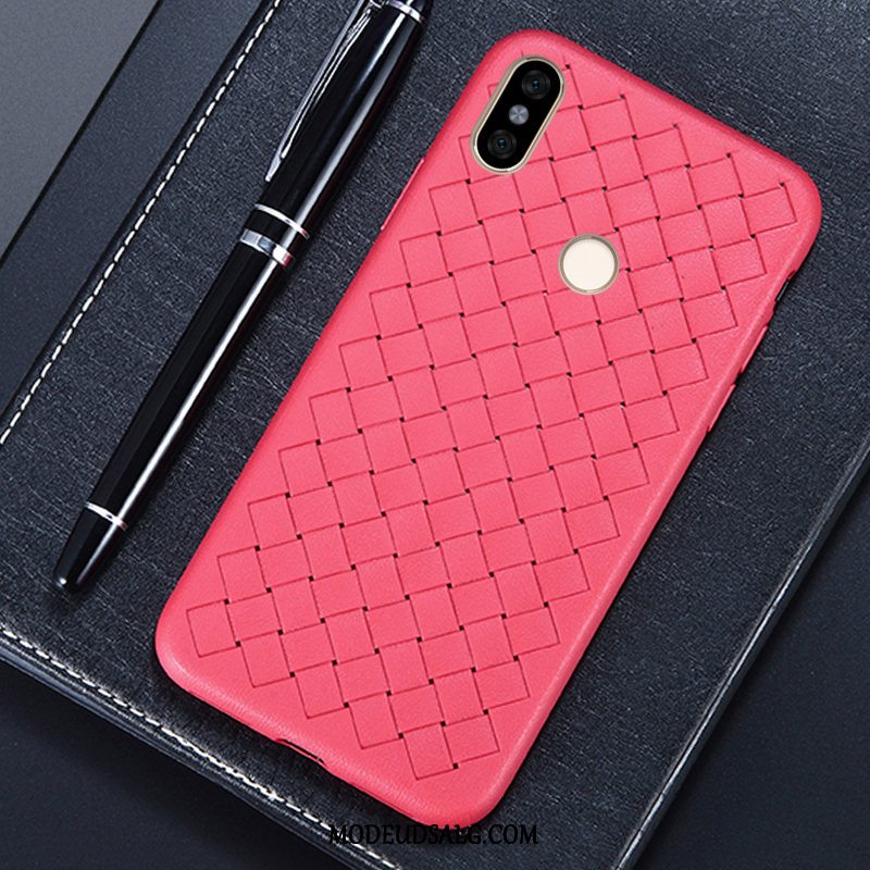 Xiaomi Mi A2 Etui Sort Silikone Solid Farve Beskyttelse Spil