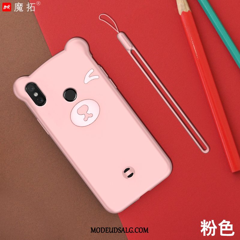 Xiaomi Mi A2 Lite Etui Af Personlighed Silikone Net Red Rød Lille Sektion