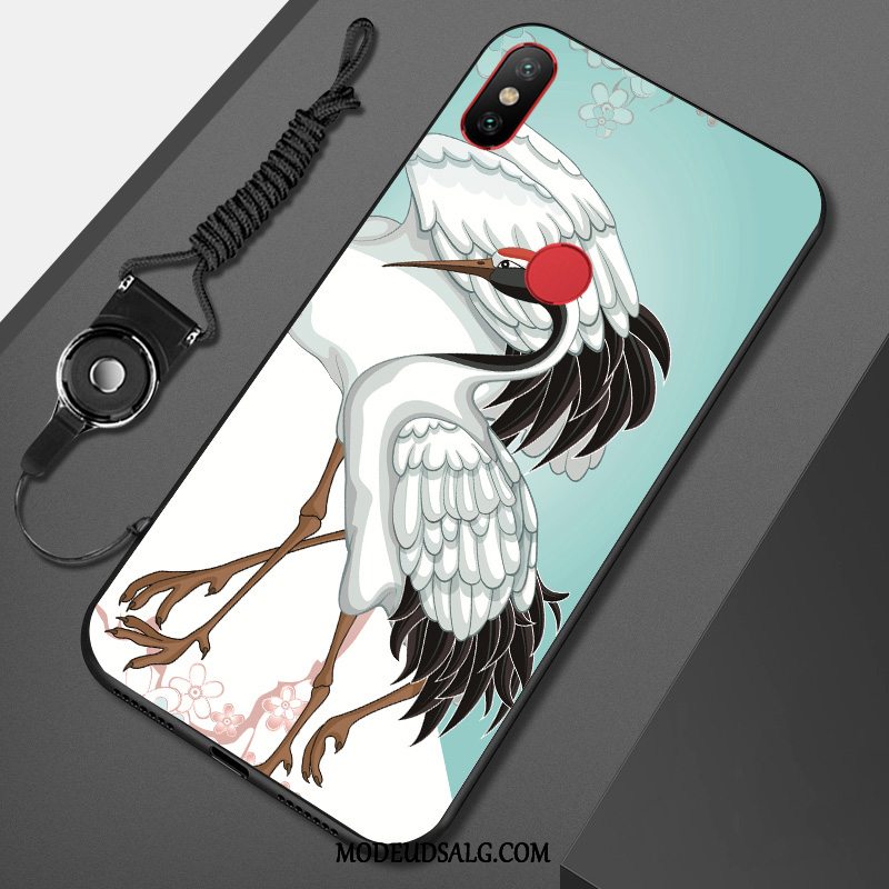 Xiaomi Mi A2 Lite Etui Anti-fald Cartoon Sort Hængende Ornamenter Malet