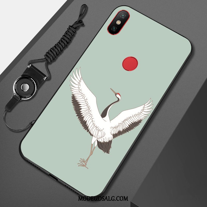 Xiaomi Mi A2 Lite Etui Anti-fald Cartoon Sort Hængende Ornamenter Malet