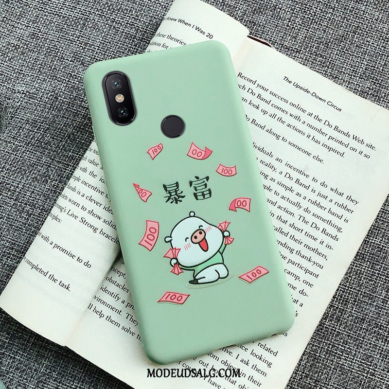 Xiaomi Mi A2 Lite Etui Anti-fald Kreativ Blå Cartoon Silikone