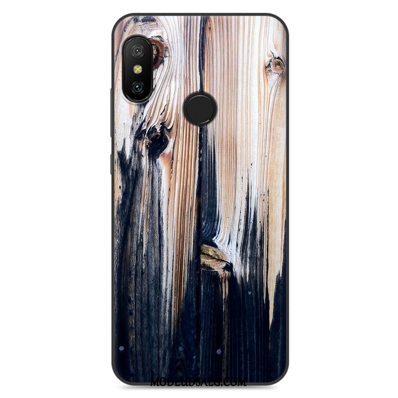 Xiaomi Mi A2 Lite Etui Blød Anti-fald Rød Cover Lille Sektion