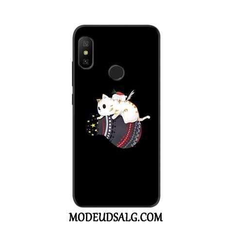 Xiaomi Mi A2 Lite Etui / Cover Malet Anti-fald Nubuck Beskyttelse