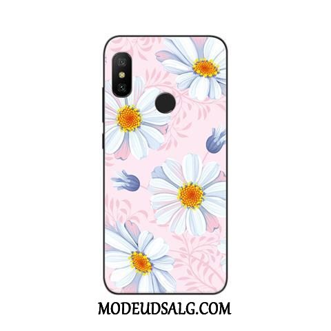 Xiaomi Mi A2 Lite Etui / Cover Malet Anti-fald Nubuck Beskyttelse