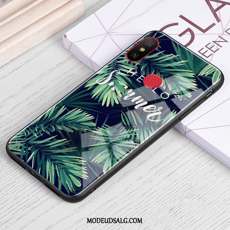 Xiaomi Mi A2 Lite Etui Glas Trend Rød Cover Kreativ