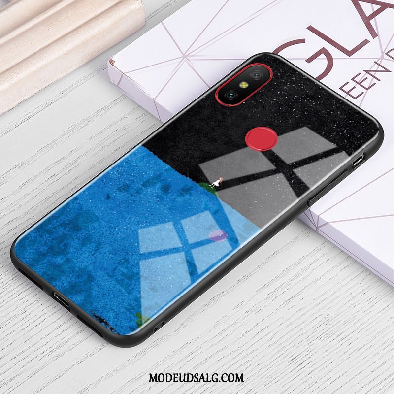 Xiaomi Mi A2 Lite Etui Glas Trend Rød Cover Kreativ