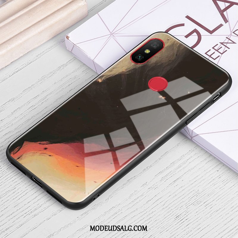 Xiaomi Mi A2 Lite Etui Glas Trend Rød Cover Kreativ